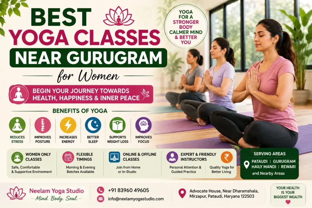 Best yoga classes near Gurugram for women beginner yoga session